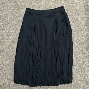 J. Crew pleated black skirt